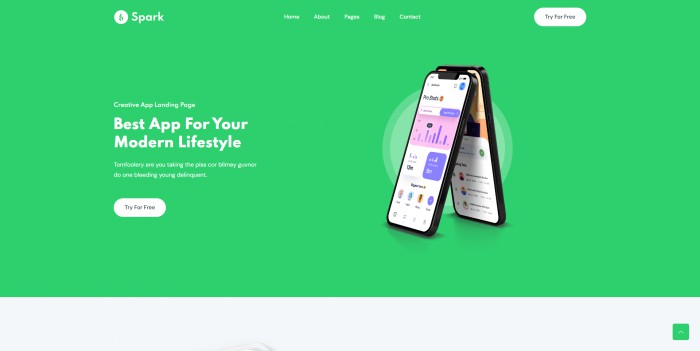 APP,绿色,绿色APP业务功能展示网站模板,网站模板免费下载,