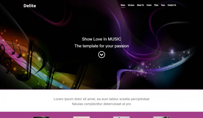 音乐,APP,原创音乐APP展示响应式网页模板,网站模板免费下载,
