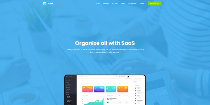 saas,软件,开发,saas软件开发响应式网页模板,网站模板免费下载,