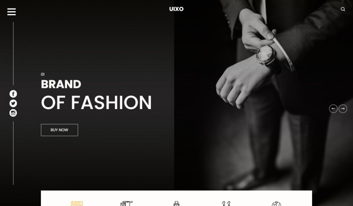 时尚,品牌,电商,时尚品牌电商平台响应式网页模板,网站模板免费下载,